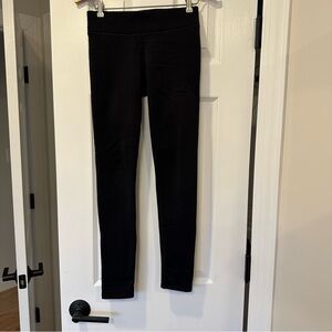 Athleta Girl Polartek tight fleece lined legging size large l 12 black